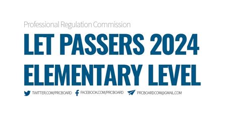 March 2024 LET Result Elementary: List of Passers Alphabetical.